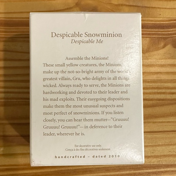 Despicable Me Despicable Snowminion Hallmark Keepsake Ornament - Picture 2 of 6